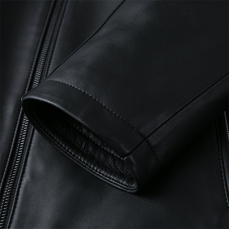 男百搭绵羊皮皮衣外套填充厚款中年立领外套ALXB9151-P1000，男装皮衣，电商B212（原钱塘6029）