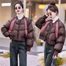 今年流行黑色棉服女2023新款冬季高级感超好看小个子短款棉衣外套，女装棉衣/棉服，曼娅璐