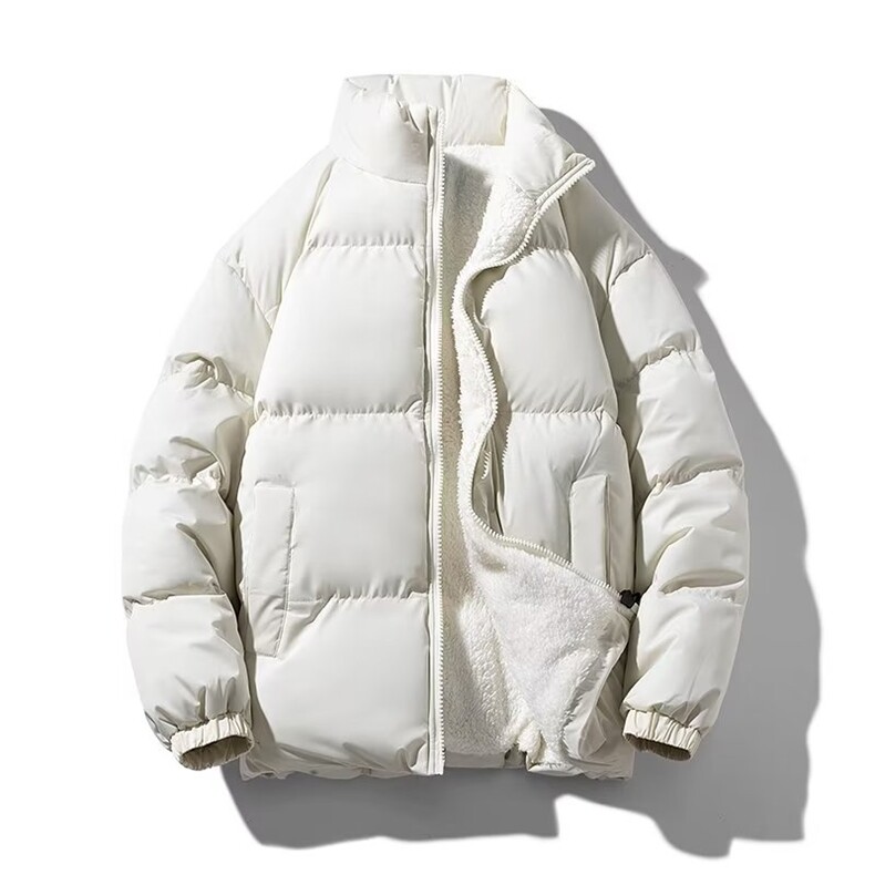 男外套秋冬季加厚纯色百搭防风保暖棉袄加绒宽松休闲棉服MY10/P80,男装棉衣,星座506B