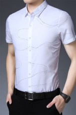 AD2852钱塘2020-3夏季男士短袖精品衬衫P60，男装衬衫，钱塘207-3