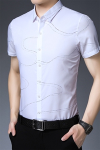 AD2852钱塘2020-3夏季男士短袖精品衬衫P60图片