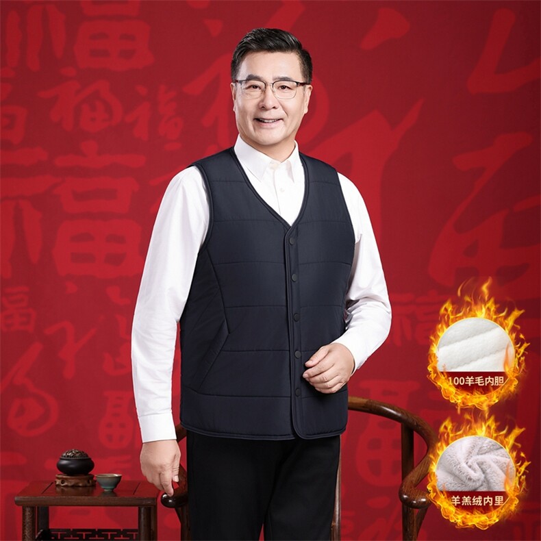 2025年秋季青春流行马甲超修身V领马甲,男装背心/马甲,衣恋羊绒