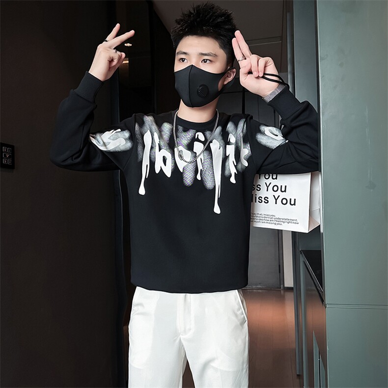 圆领美式潮牌卫衣男社会小伙店主风印花外套301C-WY33-P58控78,女装短外套,星座301C（原B323）