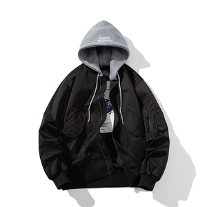 现货 秋冬季潮牌机车夹克棉衣棒球服 欧美街头飞行员外套情侣装图片