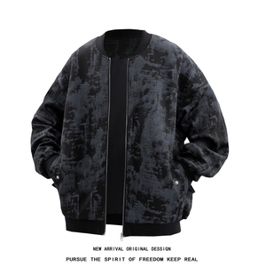 JK5063/P65春装新款不起球不掉色卫衣男夹克棒球服宽松大码外套图片