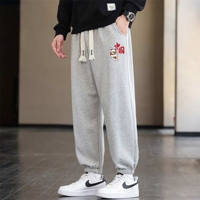2025秋冬新款现货潮流男士印花休闲运动长裤大码K910-P15,女装休闲裤,星座1816-2（原1210–2）