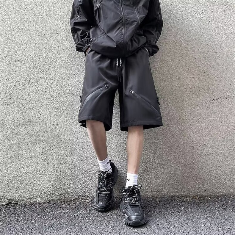 潮宽松型男直筒休闲裤五分裤时尚潮牌夏季纯色工装裤DK675-P35,男装休闲裤,星座1109-3