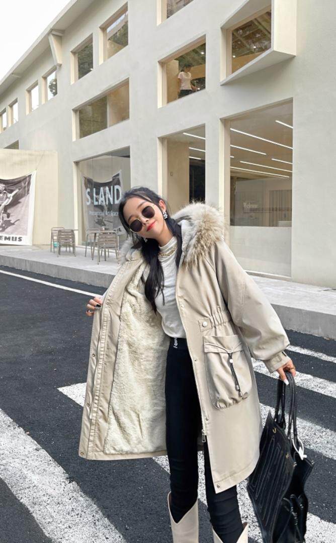 狐狸毛派克服，其它，贻思茗