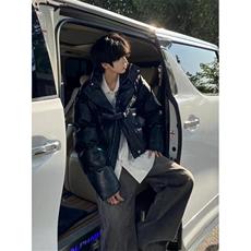 解构短款PU皮立领棉服外套男冬季加厚保暖羽绒面包服棉衣M8080，男装棉衣，星座1116A（原606A-3）