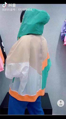 拼色时尚防晒衣，女装，格乐