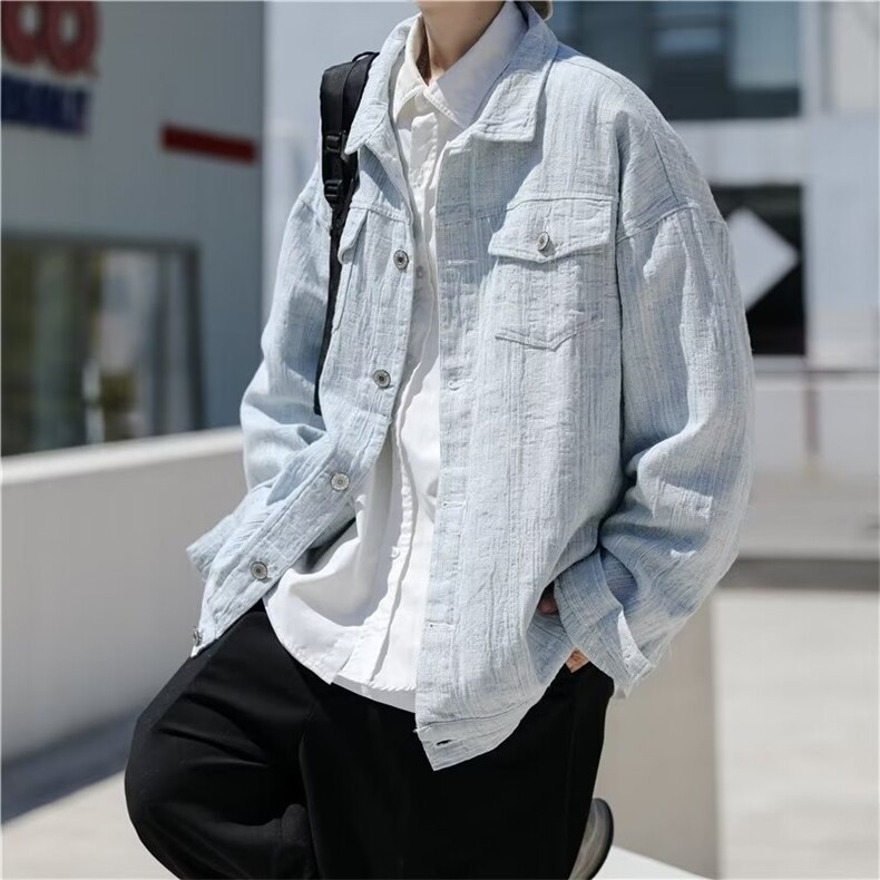 男秋季外套潮牌街头牛仔外套N1201P70,男装夹克,星座1116-2