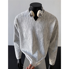 假模图！2026年春季肌理感V领长袖T恤宽松圆领打底衫C26007-特P25，男装T恤，电商C213(原B265)