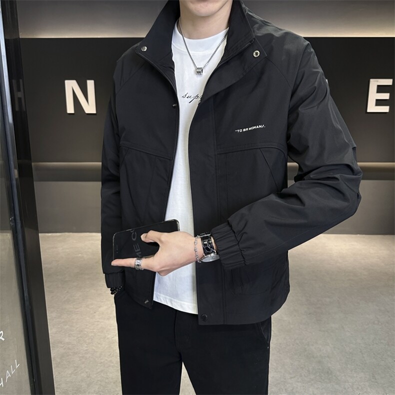 JK819-P75 2025春夏时尚夹克舒适休闲外套青年图片