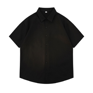 光板 得物\唯品\抖音二开 夏季纯色百搭短袖衬衣衬衫 S25特批P28图片