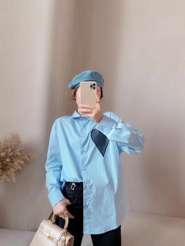 春装新款爱心刺绣衬衫,女装衬衫,斐媞梦 FTM