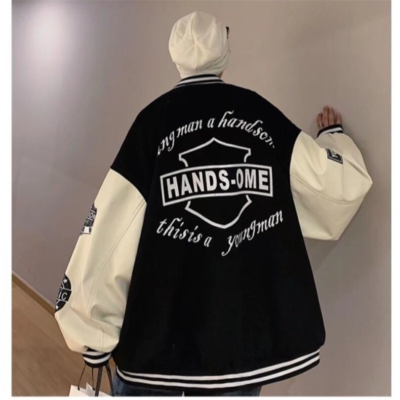 美式棒球服外套男2025新款春季潮流宽松ins潮牌春秋休闲夹克,男装夹克,星座1210-1