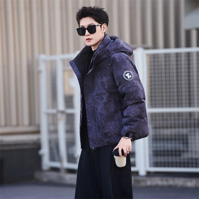 9805-M-3XL-P215-标50绒社会小伙男士休闲连帽潮牌保暖羽绒服,男装羽绒服,电商B255
