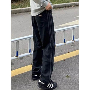 cityboy日系复古条纹机能工装裤男夏季垂感宽松休闲裤XZK144-p40图片