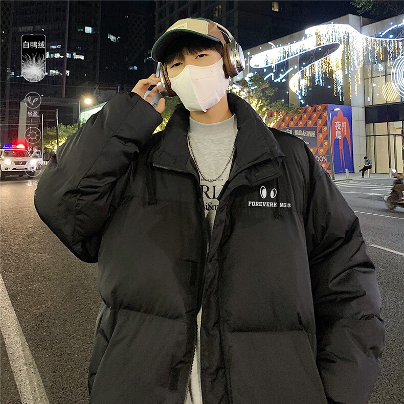 港风夜景标50白鸭绒立领保暖羽绒服YR82117P195控258,男装羽绒服,电商A247