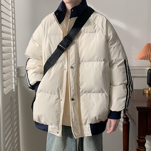 抖音！立领条纹面包服棉衣加厚保暖外套 1611B-M99-P90图片