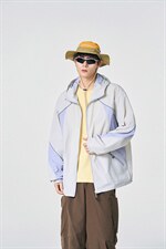 UPF50+有报告凉感轻薄透气宽松大码潮流防晒服DQC658-P48，男装防晒衣，电商B306