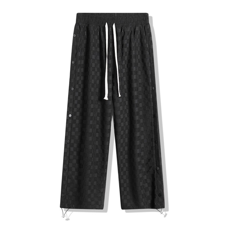 时尚潮流夏季休闲直筒裤特殊格子提花新品男裤XD8807-P60-控78,男装休闲裤,星座717