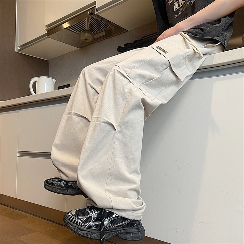 现货特价百搭情侣宽松韩式秋冬季纯色直筒阔腿CK002特价55，男装休闲裤，星座1209-3