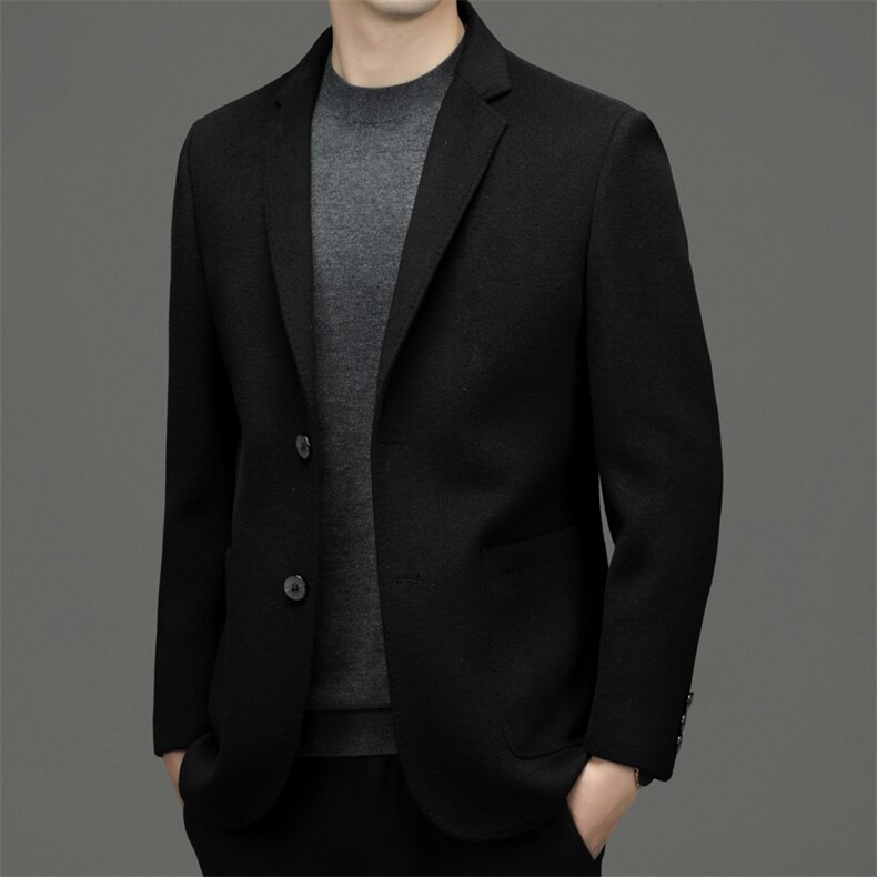BEN06钱塘2020-2中年男士冬季厚款商务休闲羊毛商务百搭西服P230,男装西服,钱塘207-2