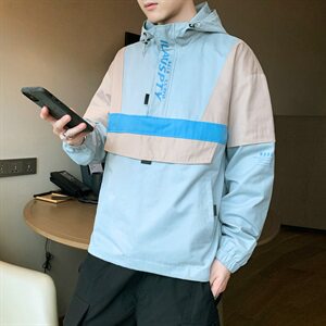 夹克男2021春秋季新款连帽休闲外套上衣青年男装外衣潮DS860T图片