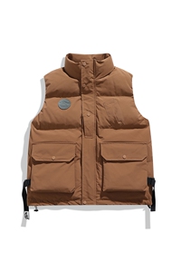 M2385-P95 日系平铺M-8XL大码工装复古oversize加厚坎肩棉衣马甲图片
