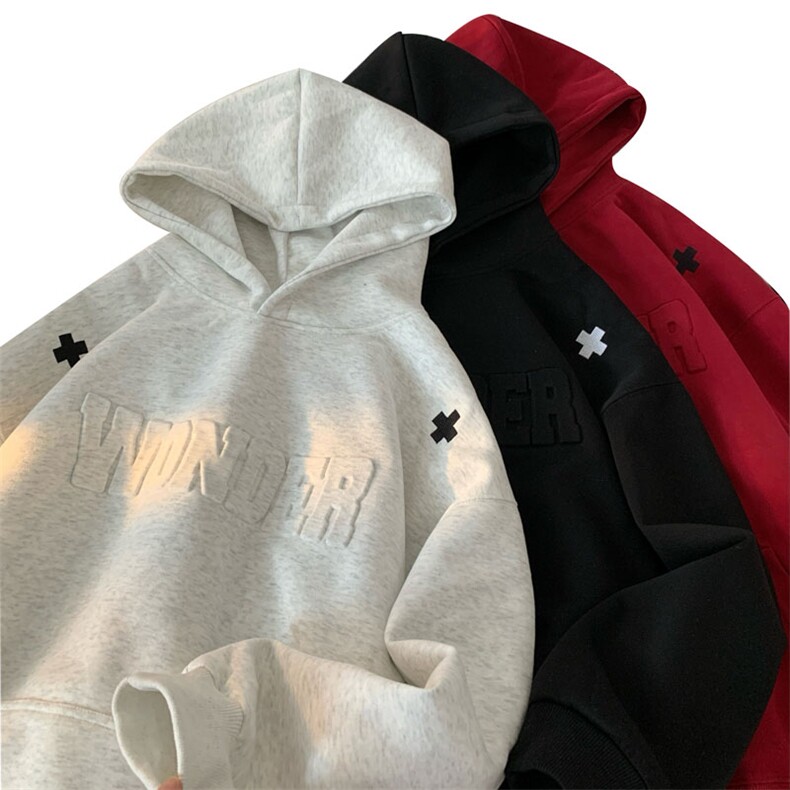 面底同色华棉小标刺绣立体钢印卫衣WY008特P50M-3XL,男装卫衣,电商B325