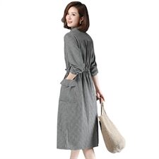 杭州四季青素素正品订长袖连衣裙女2025新款秋季气质妈妈格子裙子，女装连衣裙，3200格调