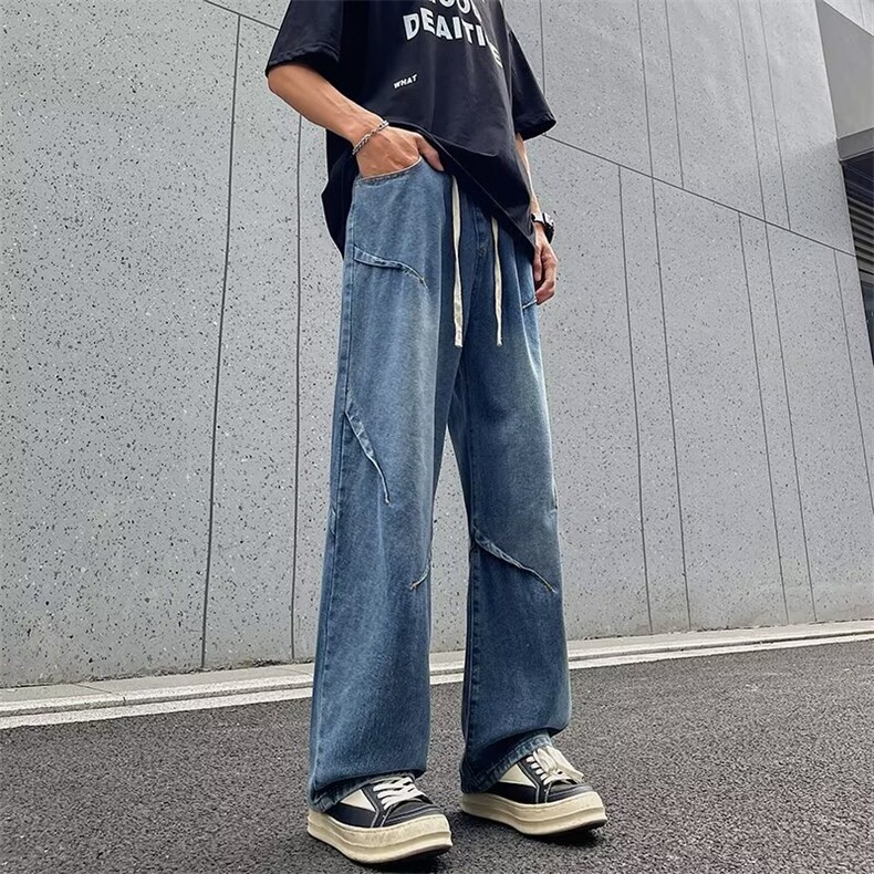 2024美式牛仔裤男款直筒长裤潮NA138P43,男装牛仔裤,星座1116-2