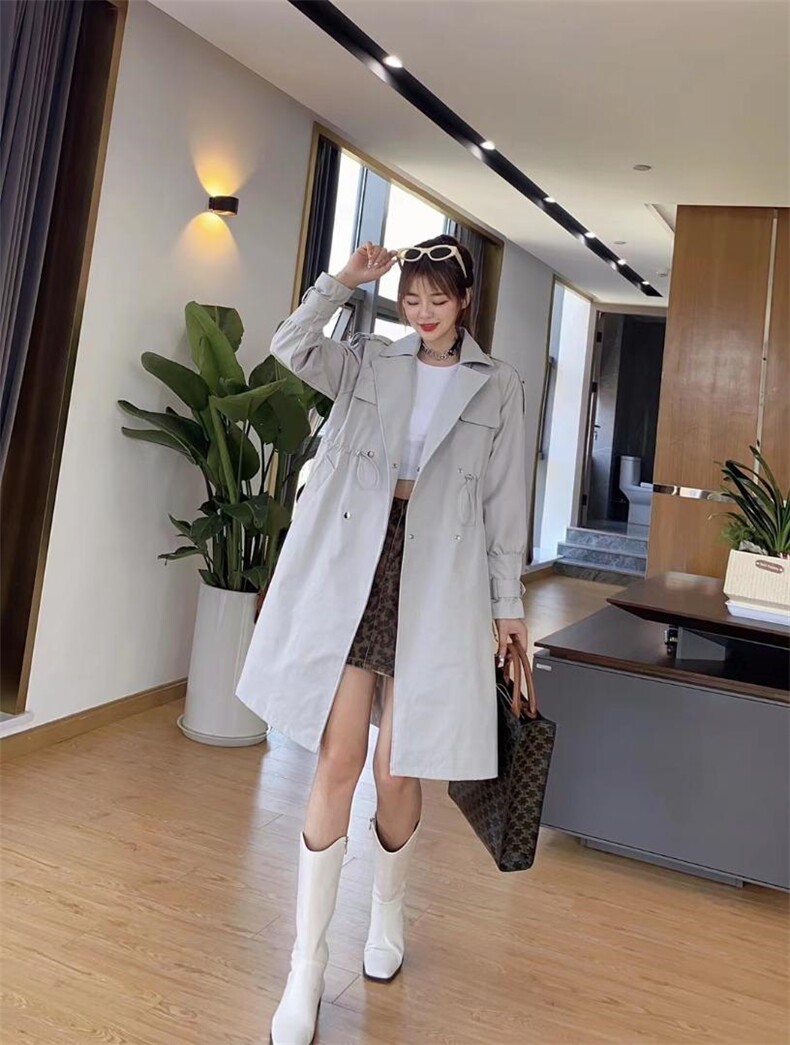 现货秋装新款风衣，女装风衣，艾涵o