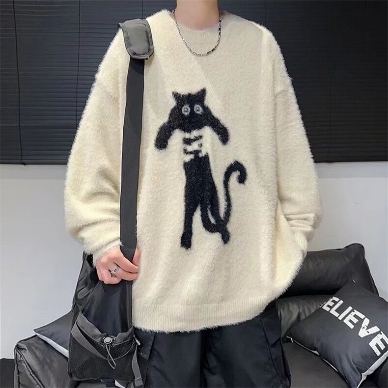 美式圆领毛衣男慵懒风休闲针织衫M5658P58,男装针织衫/毛衣,星座1116-2