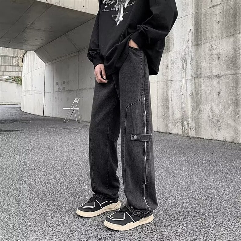 美式复古工装牛仔裤男款秋冬季潮牌痞帅R1008P48,男装牛仔裤,星座1116-2