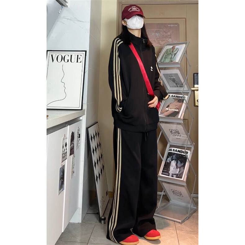 三条杠开衫卫衣运动印花套装W4619-特P57控108/K8560-特P43控79,男装休闲套装,电商A007