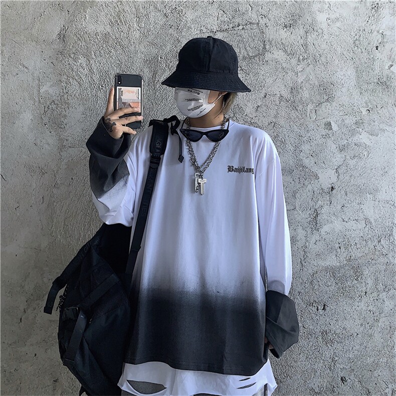 INS街头潮流创意设计感扎染小字母印花宽松百搭上衣E682-P45,男装卫衣,星座911-2(原星座613-2）