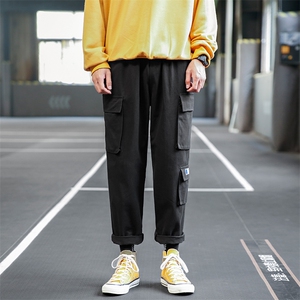 2020加绒男休闲裤束脚裤运动裤九分裤工装裤1269特批40加绒50图片
