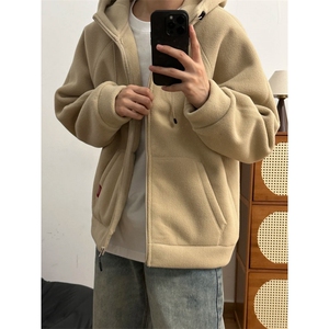 摇粒绒连帽拉链卫衣外套1302-GS02-P55 成分100聚酯纤维图片