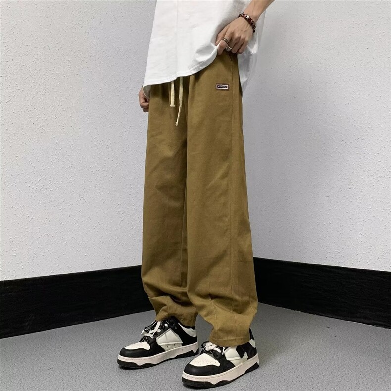 时尚潮牌直筒春秋长裤青春流行潮潮流纯色运动裤K7130-P35,男装休闲裤,星座1109-3
