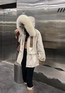 2022狐狸毛派克服图片