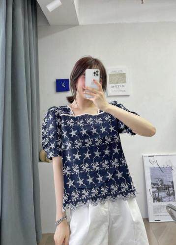 夏季新款刺绣小杉，女装，冰雪兒