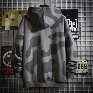 网格斑马印花连帽卫衣男秋季休闲百搭套头衫A090-WY51 P75限98图片