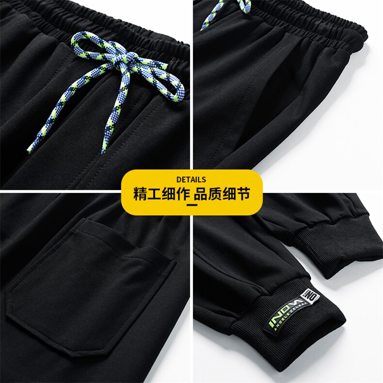 日系2024秋冬款基础百搭宽松束脚运动休闲潮牌卫裤6108-P50控69图片
