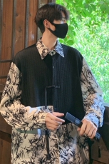 新中式长袖套装TZ88797P90衬衫CS88799P45控78裤子88798P45控68，男装衬衫，星座226-1