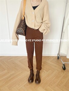 【现货】收脚休闲裤,女装休闲裤,F/TU