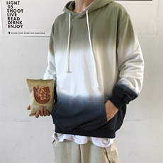 703-W178-P70春秋季吊染渐变全棉卫衣帽衫，男装卫衣，星座703