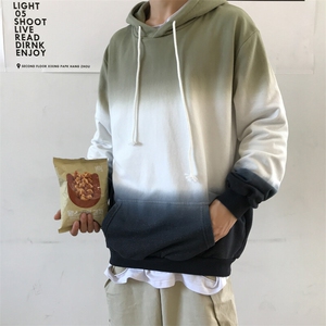 703-W178-P70 春 秋季吊染渐变全棉卫衣 帽衫图片