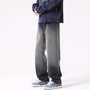 8XL-M美式渐变色特大码牛仔裤男加肥加大码重工艺 K909P50控价68图片